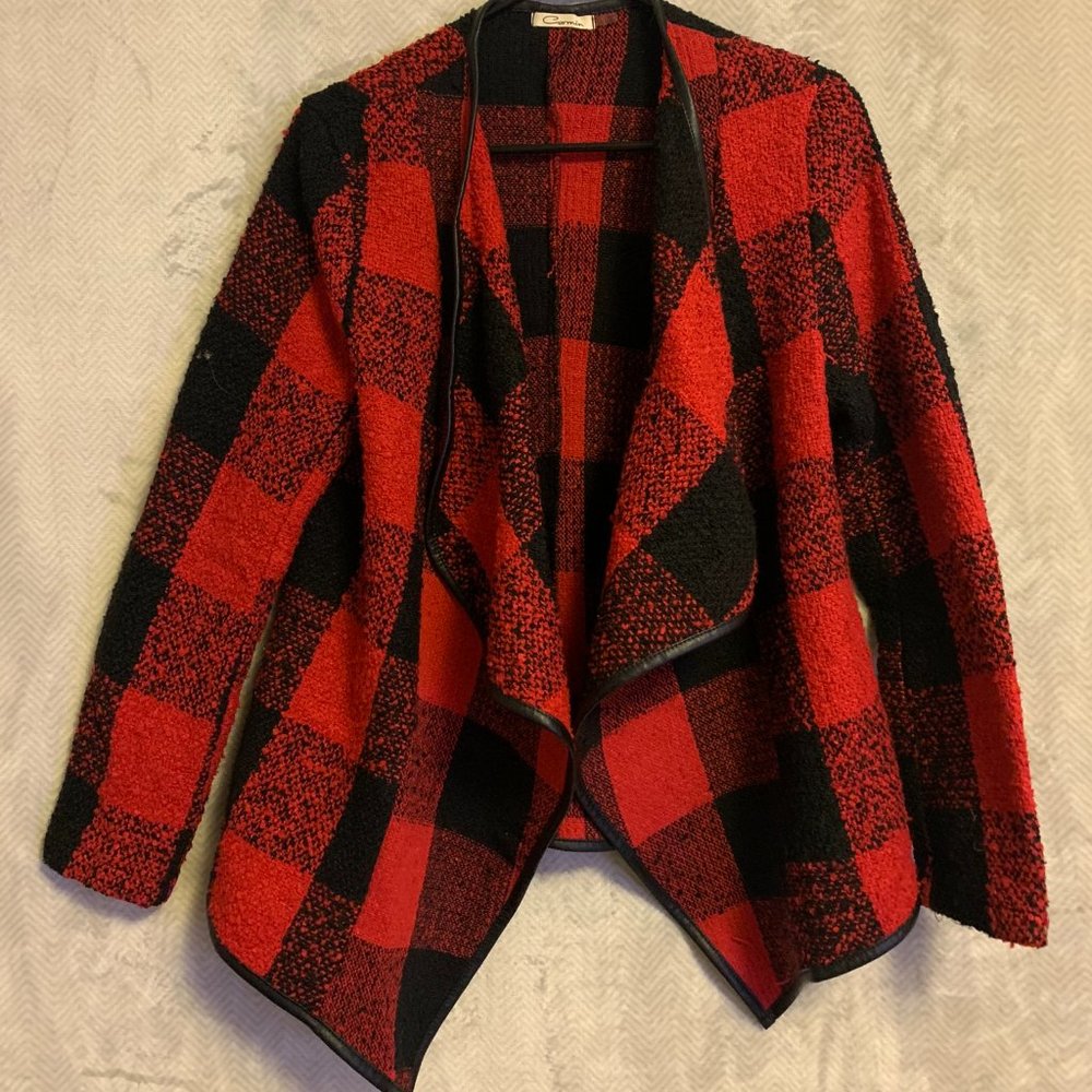 NEW Buffalo Check Cotton Jacket Red/Black